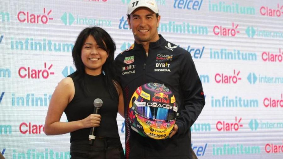 Así será el casco de Checo Pérez en el GP de México