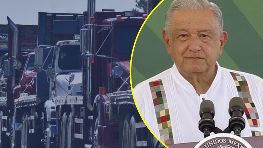 Asegura AMLO a transportistas que están comprometidos a protegerlos