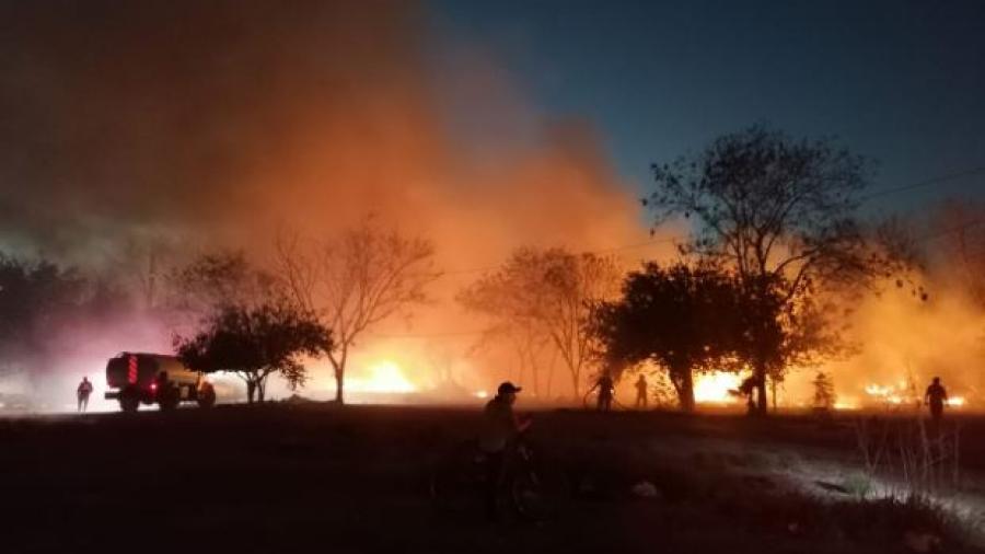 Combate PCyB 7 incendios en un día 