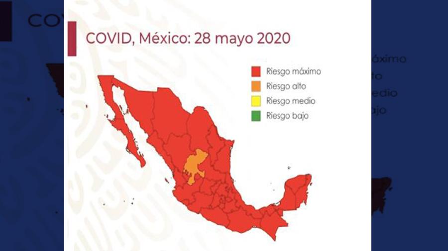 Presenta Salud Mapa de riesgo covid-19 para el país