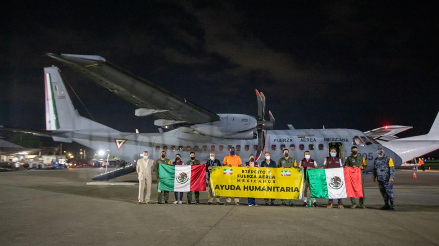 Envía México 15.4 toneladas de ayuda humanitaria a Haití 