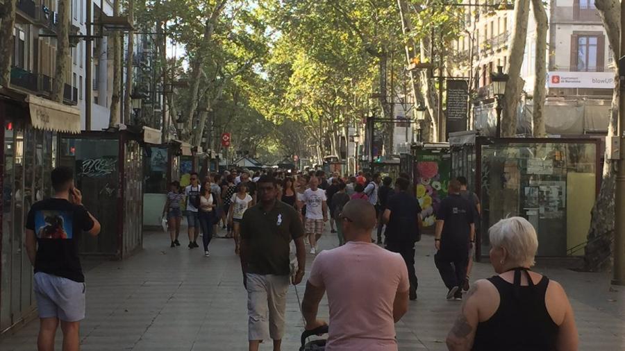 Las Ramblas vuelven a recuperar la normalidad