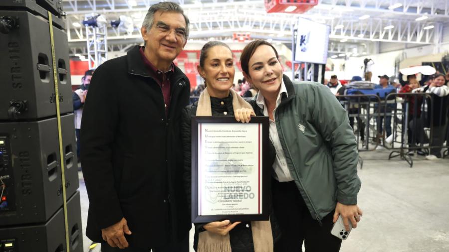¡Que viva Nuevo Laredo, que viva Tamaulipas!; refrenda presidenta Claudia Sheinbaum compromiso con bienestar y progreso de familias neolaredenses 