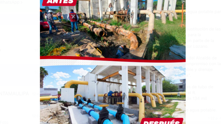 Concluyó COMAPA rehabilitación de líneas gemelas  