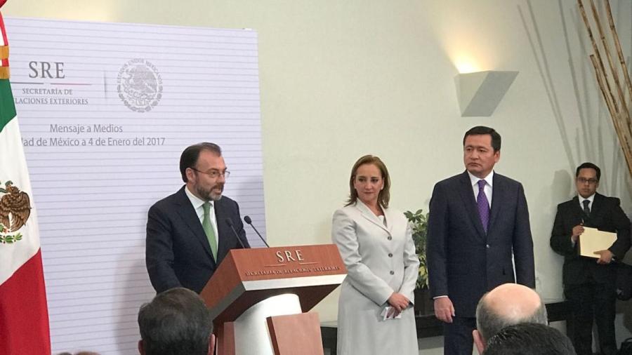 Reconoce Videgaray que no es diplomático y viene a aprender porque 'las amenazas ahí están'