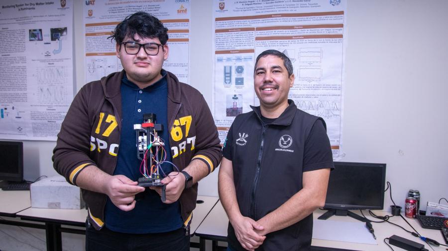 Alumno de la UAT diseña un sensor innovador para medir alteraciones en líquidos