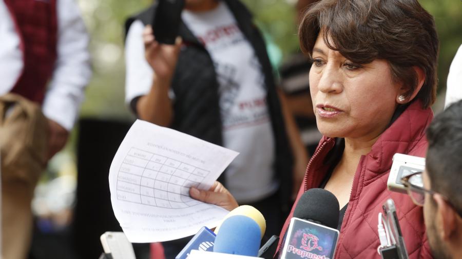 Señala Delfina Gómez irregularidades en elecciones