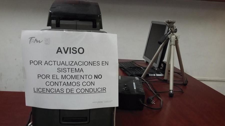 Sin material para licencias en Tampico