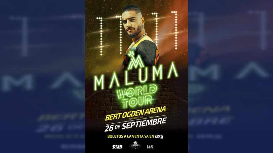 Maluma traerá gira mundial a Edinburg 