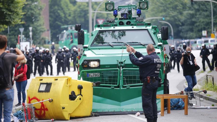 Blindan sede de la cumbre G20 en Hamburgo