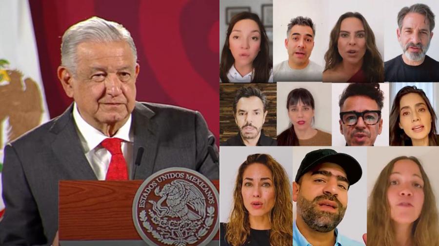 Famosos están completamente desinformados: AMLO 
