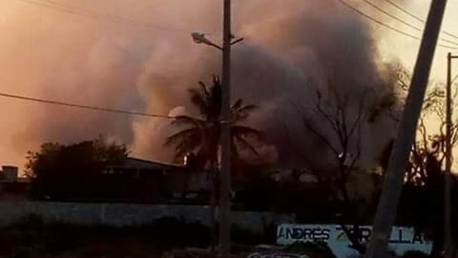 Se incendia ex basurero de Ciudad Madero