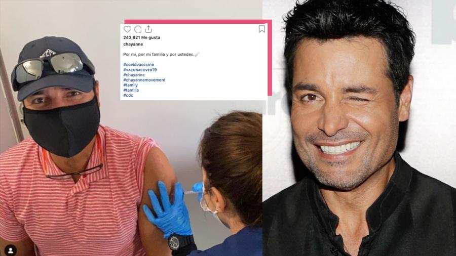 Chayanne celebra su vacuna anti COVID-19