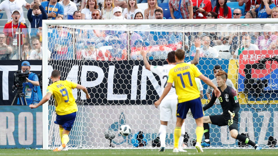 Suecia derrota a Corea del Sur  1-0 