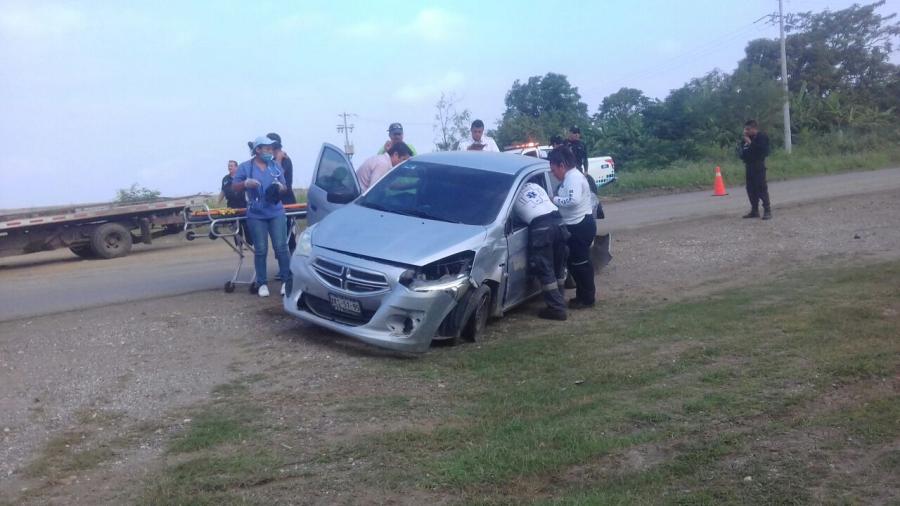 Choca patrulla de reciente modelo en Altamira.