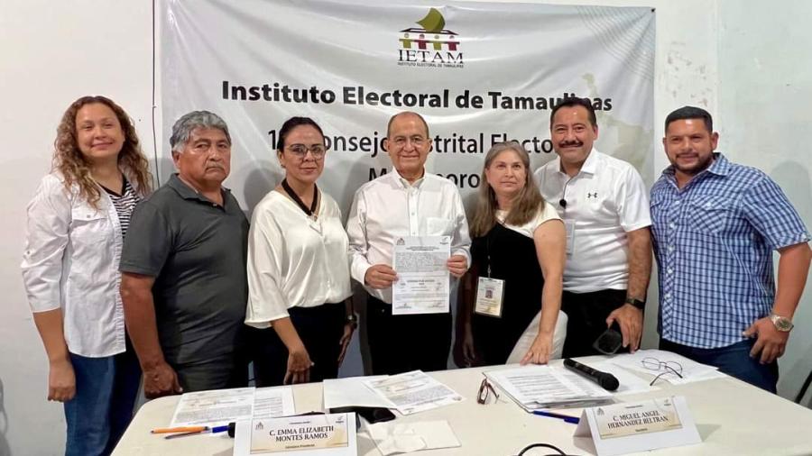 Reciben constancia de mayoría como diputados locales electos por Matamoros