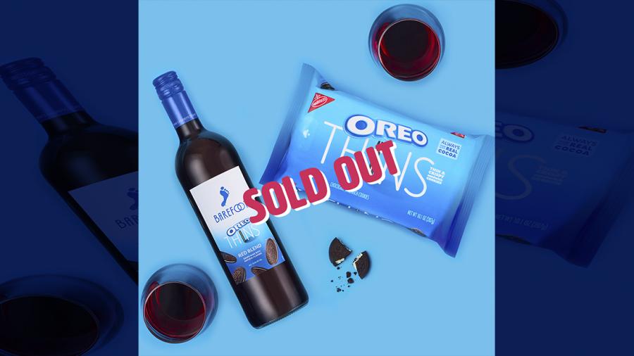 Barefoot, lanza vino con sabor a Oreo; producto se agota en cuestion de horas