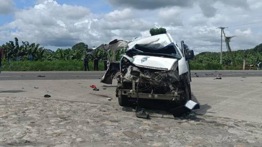Accidente vehicular en Chiapas deja tres migrantes muertos 