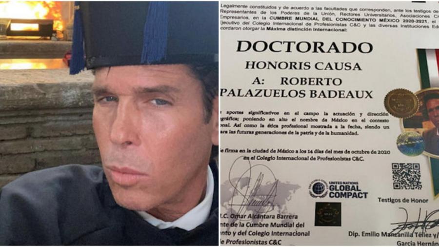 Roberto Palazuelos recibe título ‘Honoris Causa’ por sus aportes como director y actor