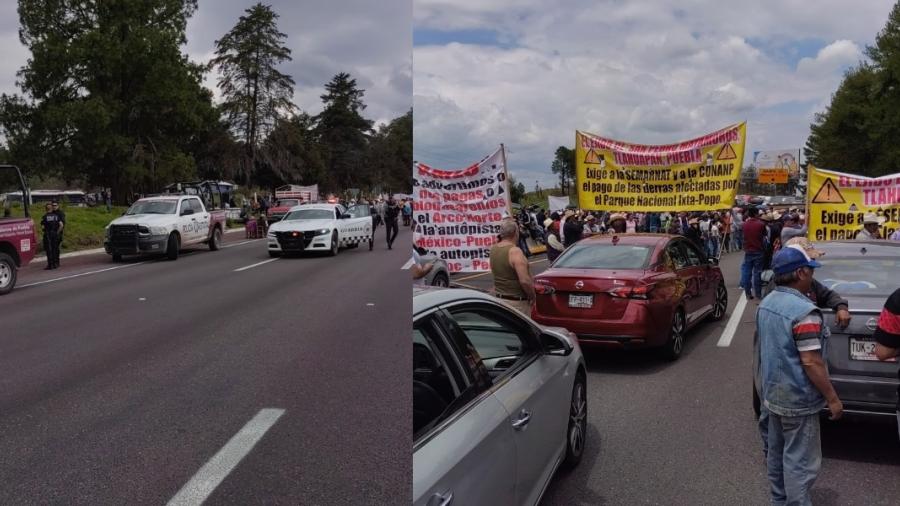 Manifestantes liberan autopista México-Puebla; la reapertura será temporal