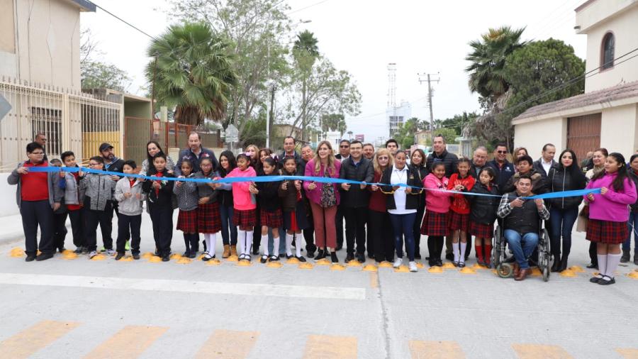 Inauguró Alcaldesa de Reynosa pavimentación de más de 7.5 mdp