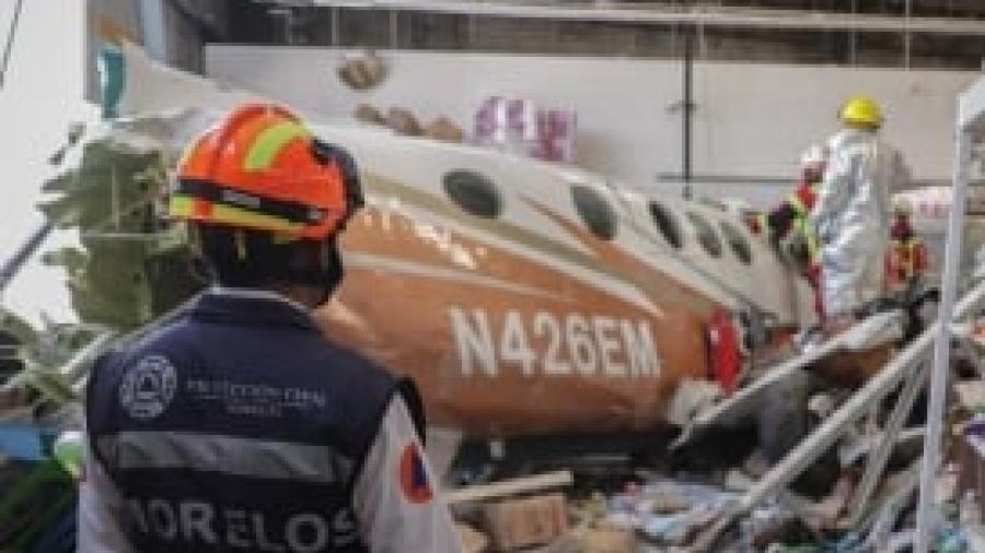 Identifican a víctimas del desplome de aeronave en Temixco, Morelos