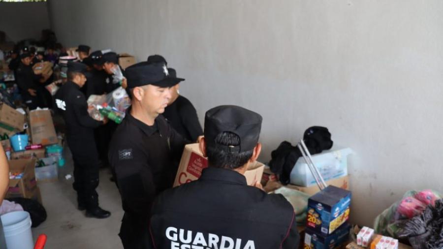 Aporta SSPT más de 10 toneladas de alimentos para familias afectadas por inundaciones en Tamaulipas y Veracruz