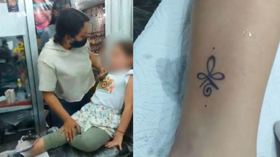 Indignan padres de familia en Colombia por tatuar a su hija
