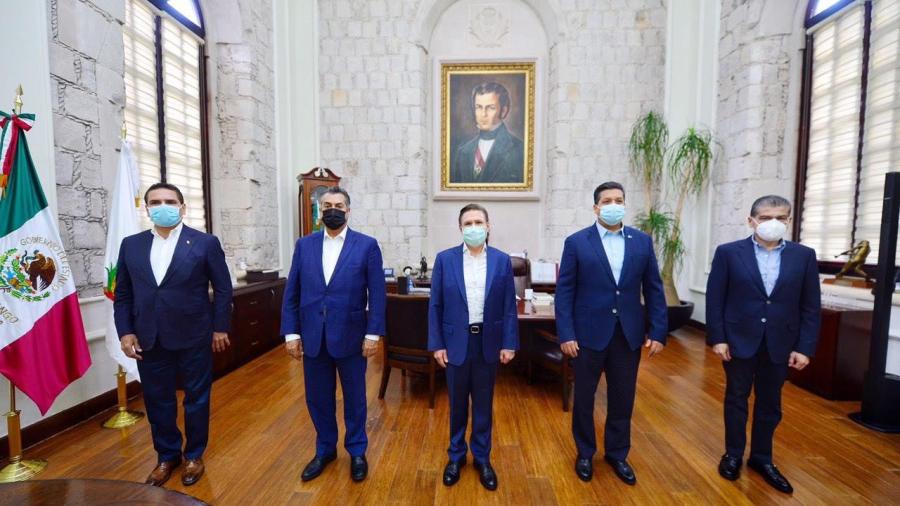 Se reúnen gobernadores de Tamaulipas, Durango, N.L, Coahuila y Michoacán