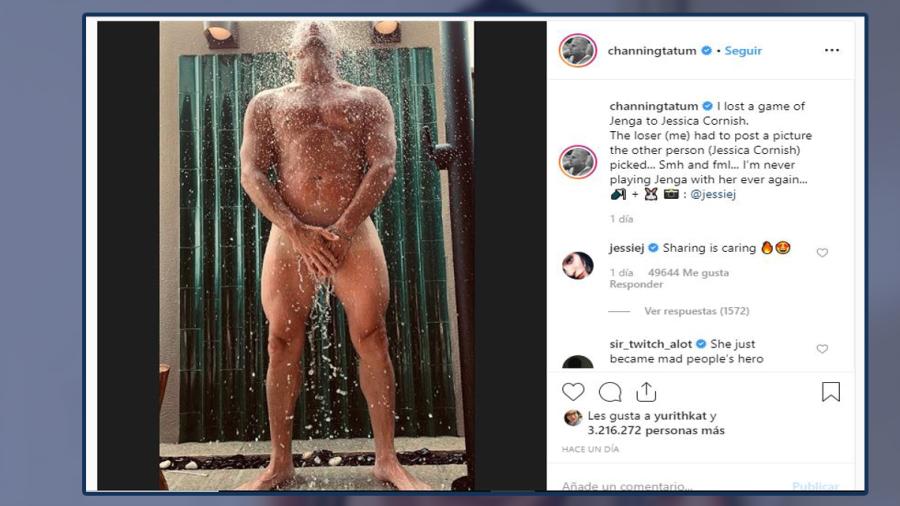 Channing Tatum se desnuda en Instagram