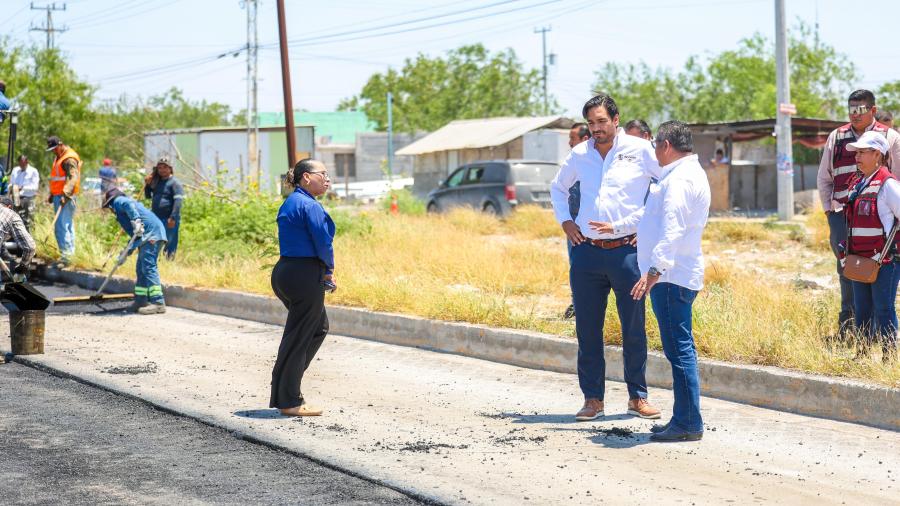Supervisó Alcalde Carlos Peña Ortiz rehabilitación de vialidades en Villa Florida y Nuevo México