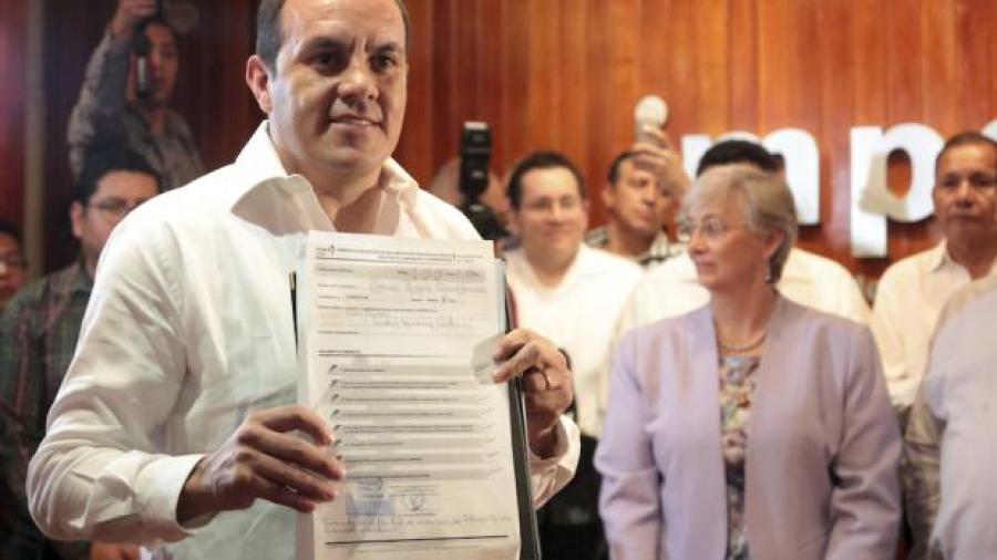Cuauhtémoc Blanco se registra como candidato a Morelos