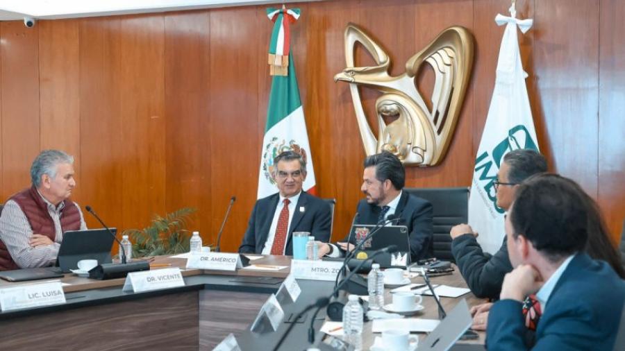 Acuerdan gobernador y director general del IMSS fortalecer la seguridad social e infraestructura en Tamaulipas