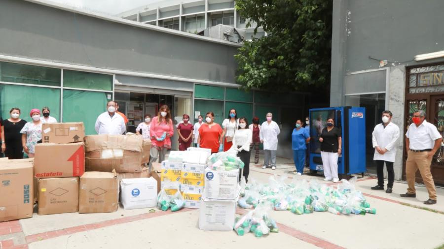 Entrega Maki Ortiz insumos médicos a Héroes de la Salud del ISSSTE