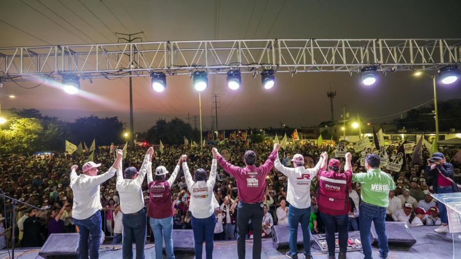 Victoria Contundente con Masivo Apoyo a Carlos Peña, en Primer Cierre de Campaña en la Colonia El Olmo
