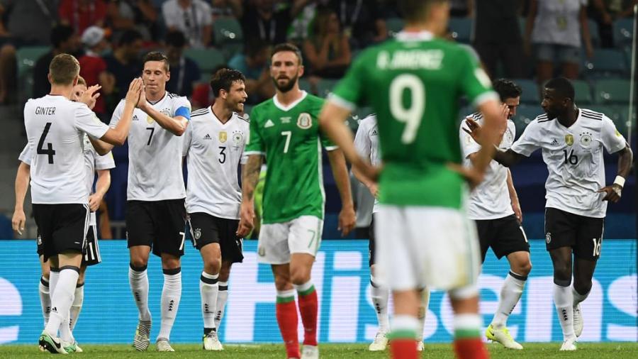 Alemania golea 4-1 a México y lo deja sin sueño de Confederaciones 