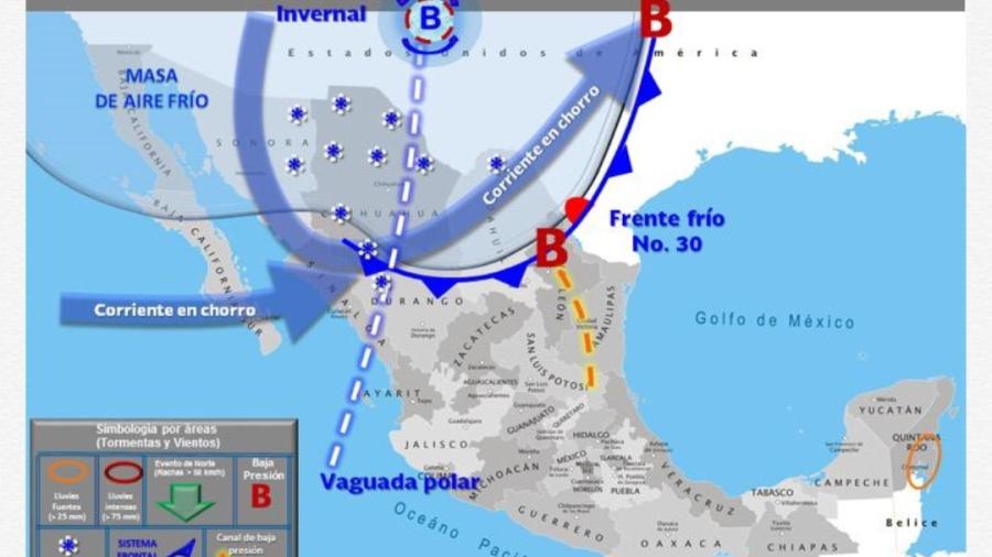 Alerta Protección Civil por fuertes vientos y frente frío