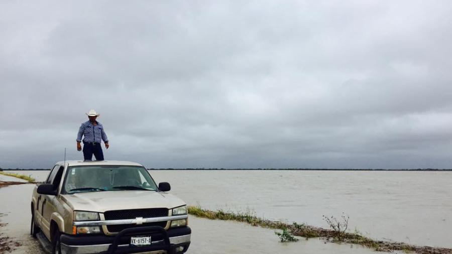 La tormenta Fernand ha tocado tierra y así ha quedado el ejido Praxedis Balboa