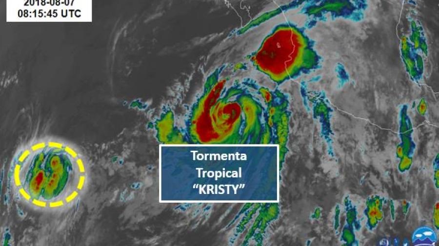 Depresión tropical 13-E se convierte en tormenta tropical Kristy