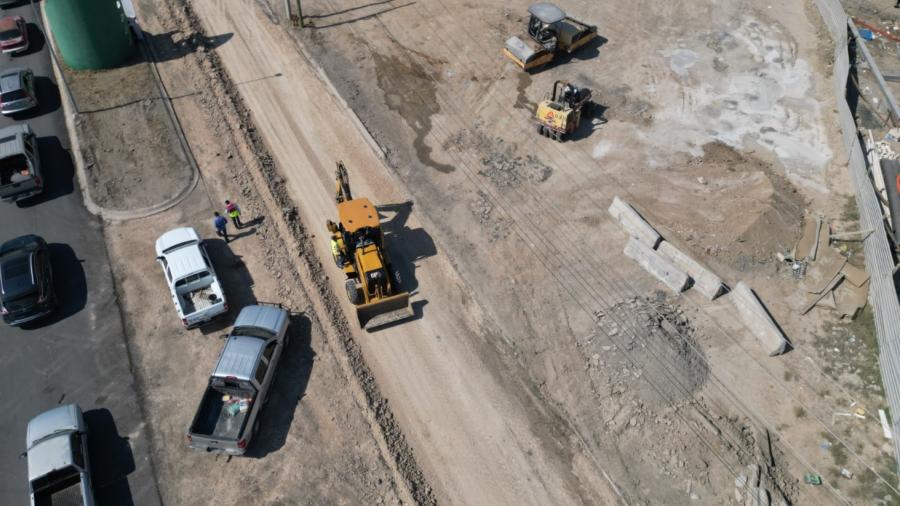 Supervisa Presidenta Municipal pavimentación de Bulevar Rea en el sector de Los Olivos