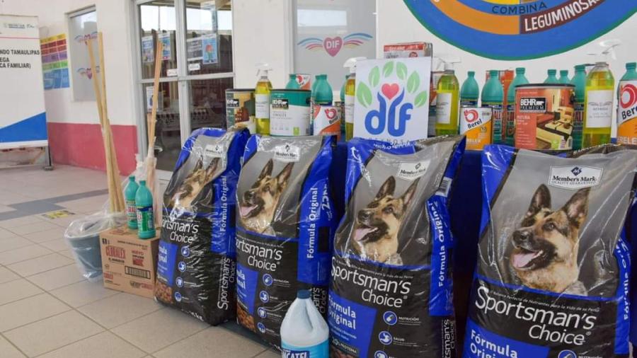 DIF Reynosa donó alimento a las mascotas de “La Casita Verde Reynosa”