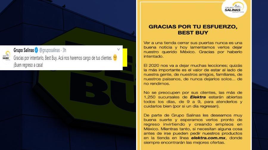 Con tono de burla, Grupo Salinas manda mensaje a Best Buy tras salida del mercado mexicano