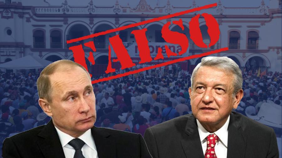 Desmienten apoyo de Putin a López Obrador