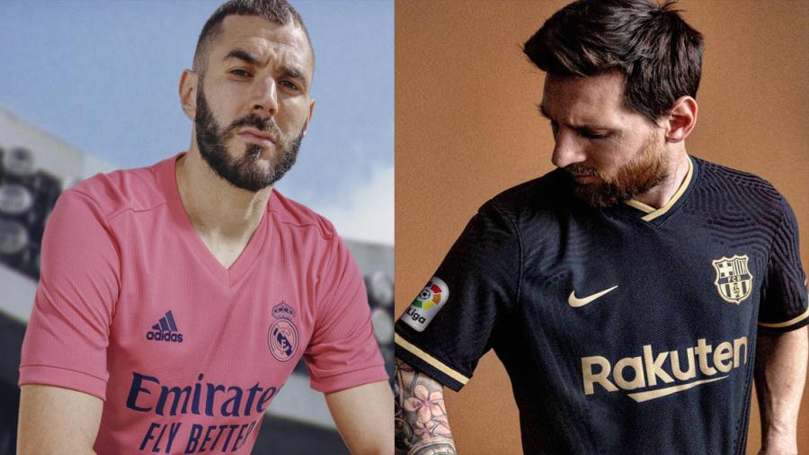 Presentan Real Madrid y Barcelona sus nuevas playeras para la temporada 2020-21