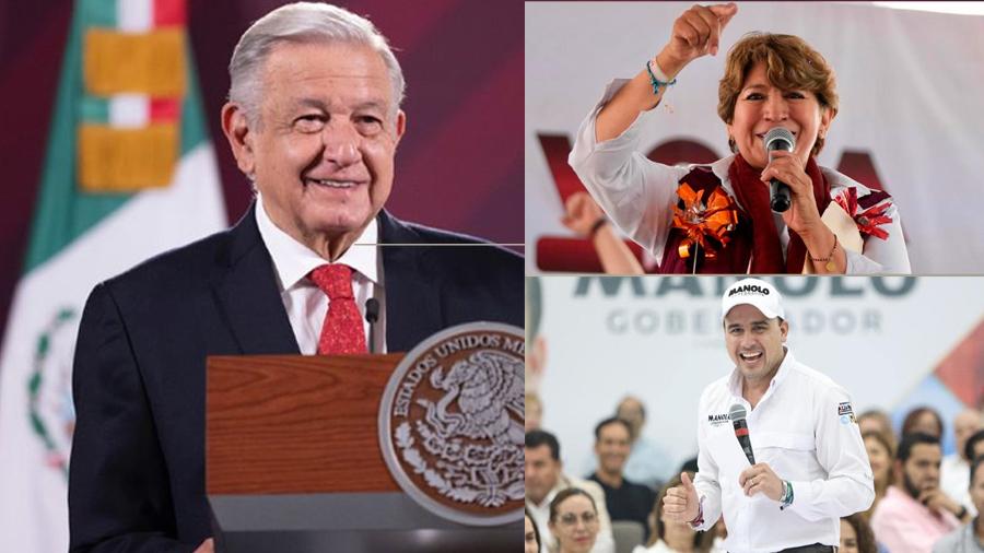 Felicita AMLO a virtuales ganadores de elecciones en Edomex y Coahuila