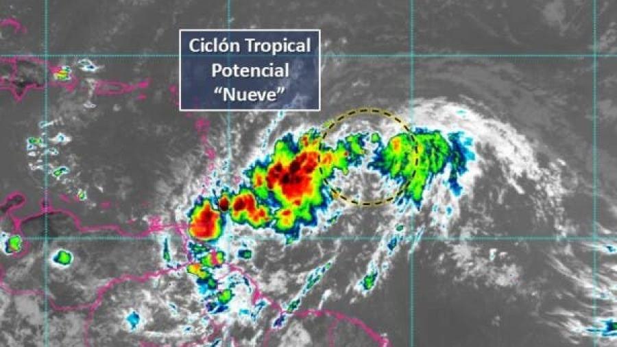 Se forma Ciclón Tropical Nueve en el Atlántico
