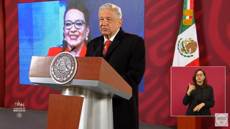 Envía AMLO pronta recuperación a presidenta de Honduras tras contagio de COVID-19