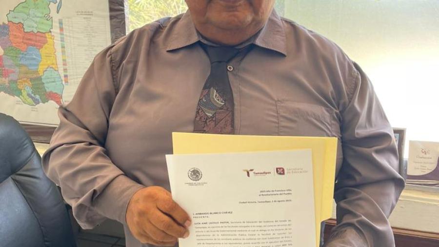 Designa a jefe de telesecundarias en Tamaulipas