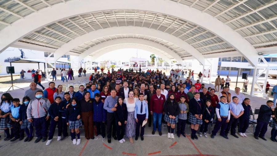 Alcaldesa Carmen Lilia Canturosas entrega obras de infraestructura educativa en beneficio de más de 1,600 estudiantes
