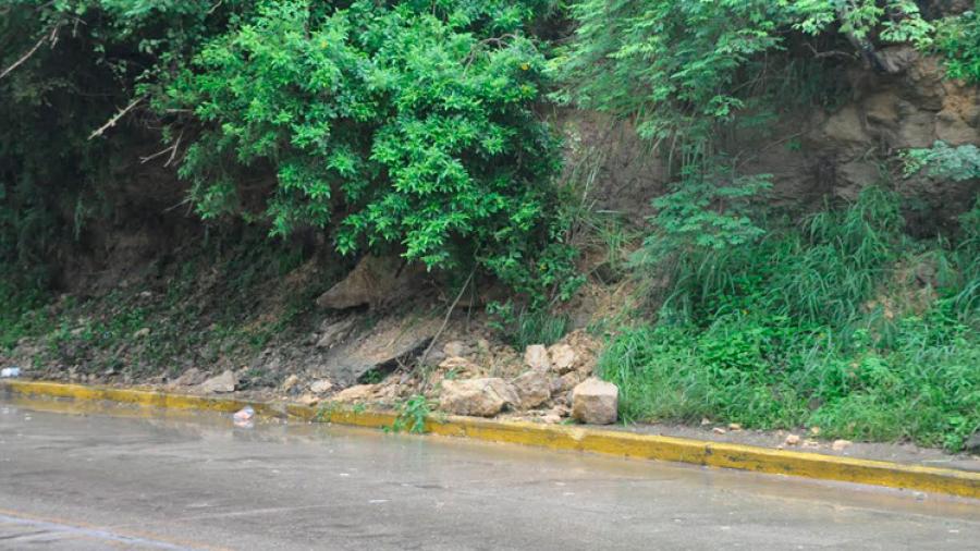 Se derrumba parte de cerro de Andonegui